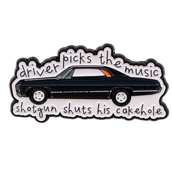 Supernatural Pin Dean’s Vintage Car Lightweight, Unique, Gothic Show NWT - Picture 1 of 2